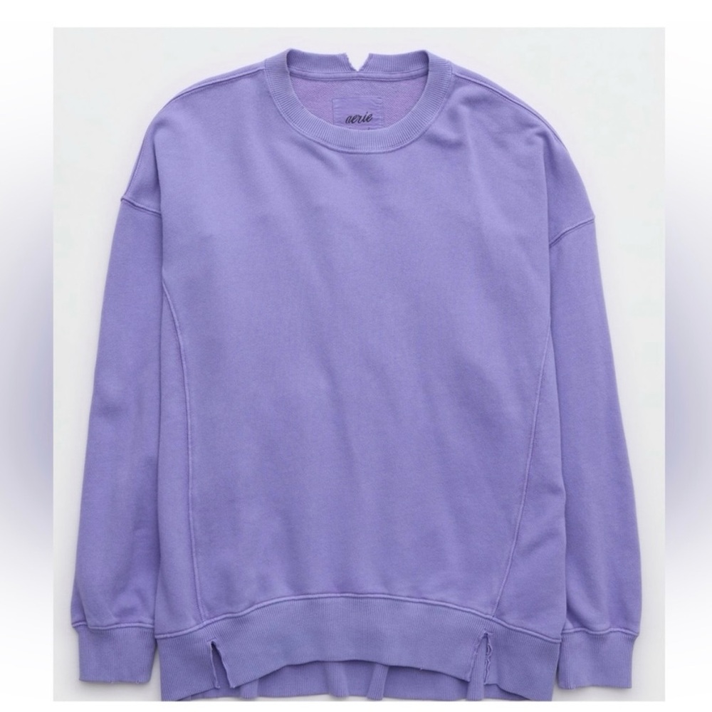 Purple Crewneck Sweatshirt -Aerie